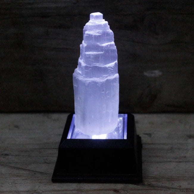Torre in Selenite 10 cm - Pleyas