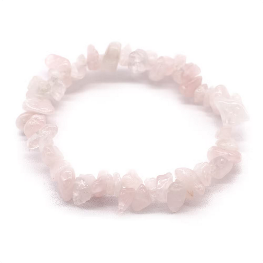 dettaglio Braccialetto Frammenti pietre preziose Quarzo rosa-Pleyas