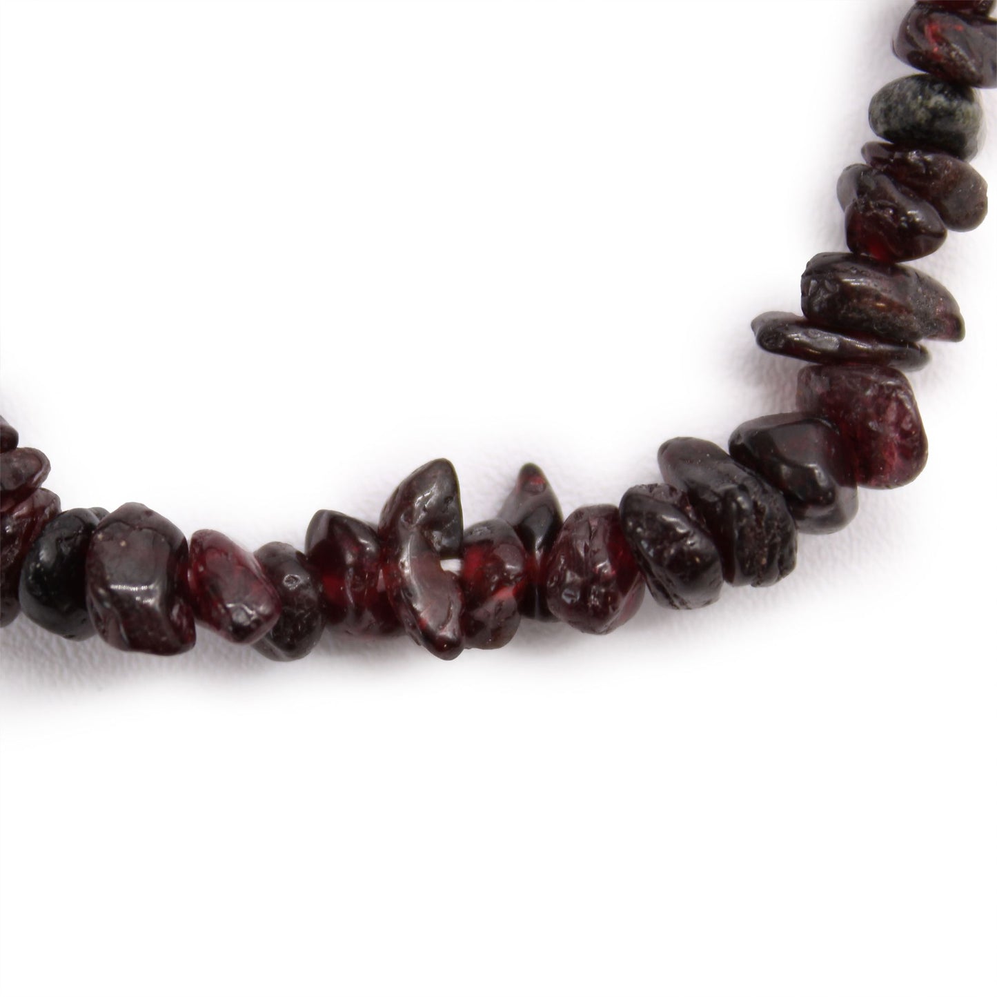 Braccialetto frammenti di pietre preziose-Granato rosso-Pleyas