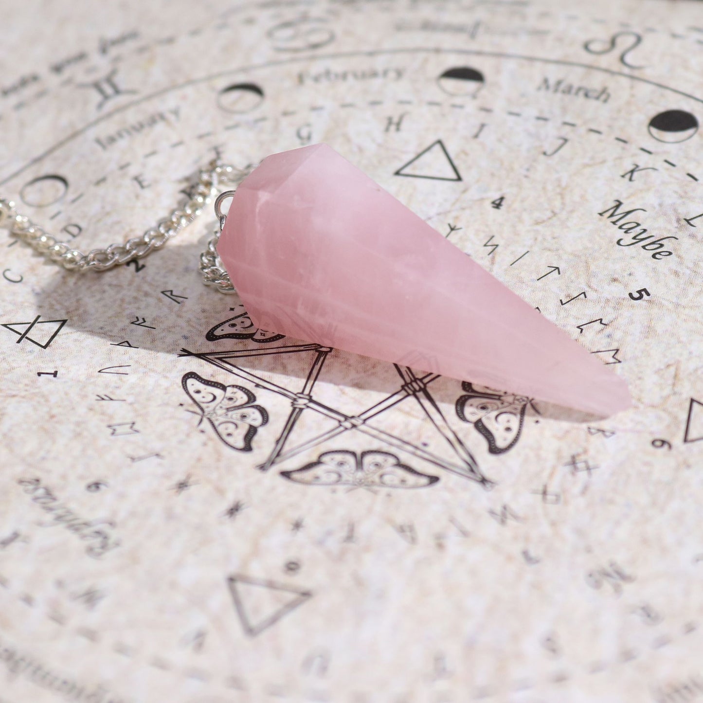 Incenso Rito di Magia Antica - Amore - Pendolo in Quarzo Rosa-Pleyas
