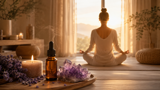 Oli Essenziali e Meditazione costruire Rituale di Presenza