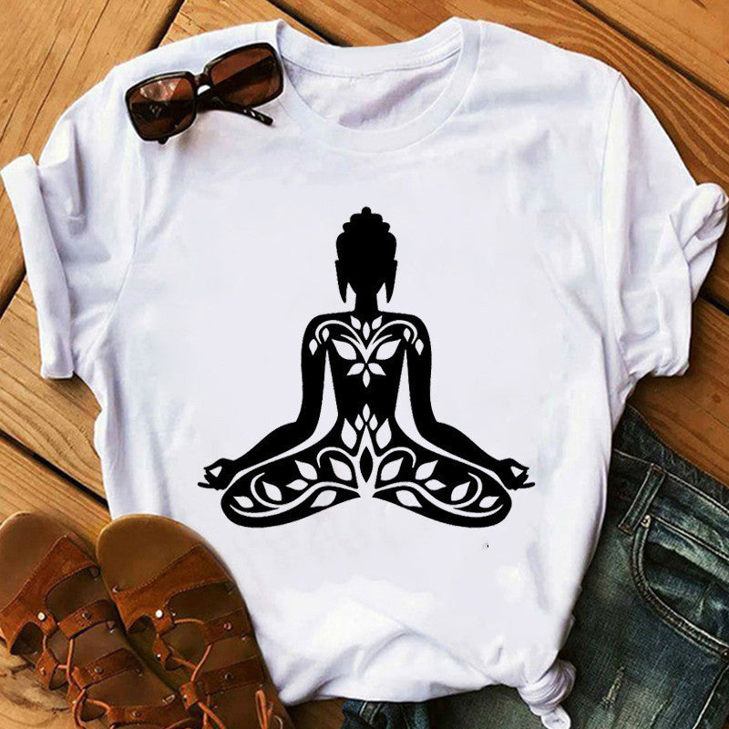 T-Shirt Milk Silk Buddha Dharma - Cotone Poliestere - Pleyas