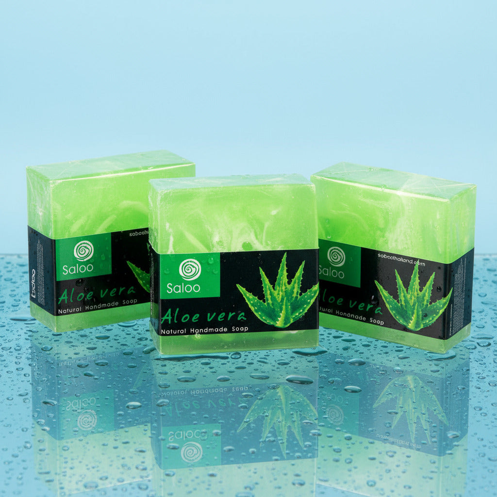 Sapone Artigianale all'Aloe Vera - Effetto Sbiancante & Idratante - 100g - Con Olio Essenziale Pleyas