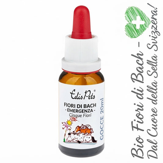 Gocce di Emergenza Fiori di Bach per Animali 20ml - Senza Alcol-Pleyas