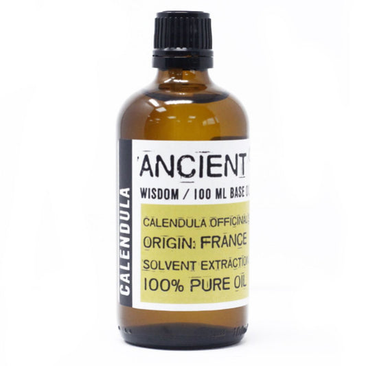 Olio base di calendula puro 100ml lenitivo per pelle sensibile – Pleyas