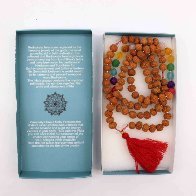 Mala Bali Aura Chakra Rudraksha 7 Chakra - Pleyas