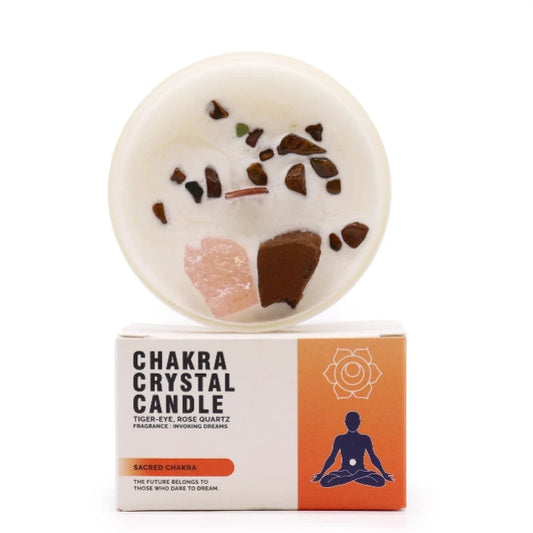Candela Cristallo Chakra-Chakra Sacrale-Pleyas