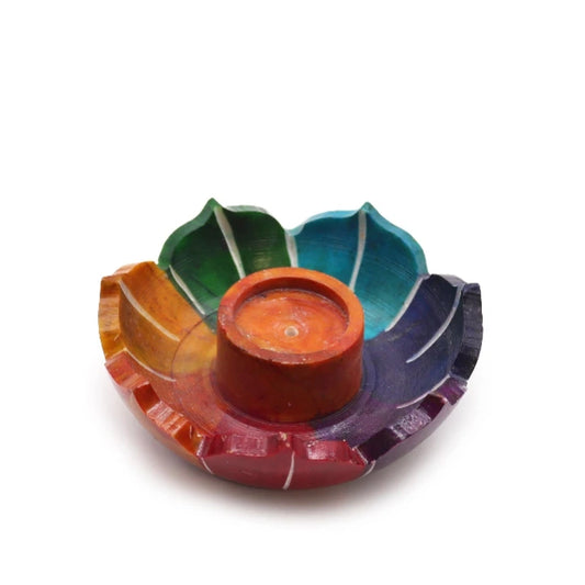 Portaincensi Fiore di Loto in Steatite