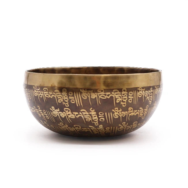 campana tibetana incisa mantra 16cm-Pleyas