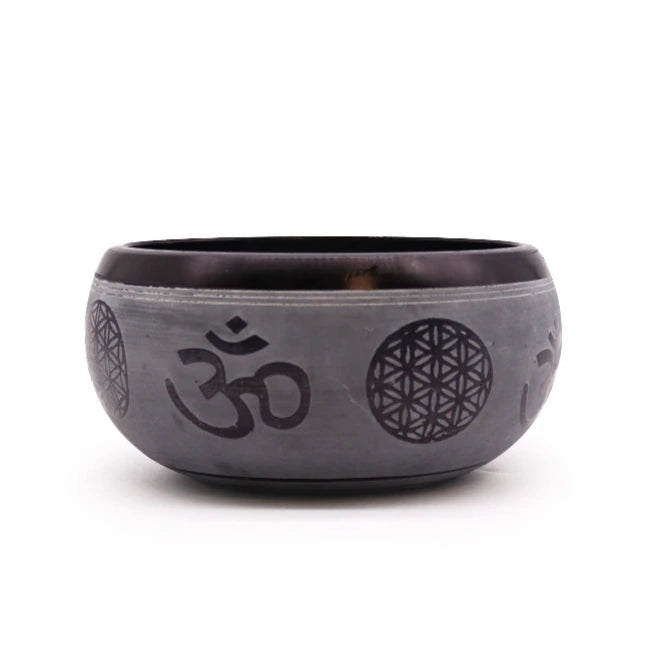 campana tibetana polvere terra om cinque buddha-Pleyas