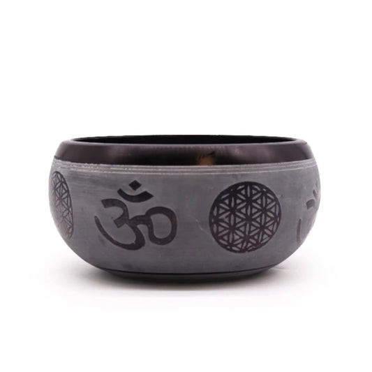 campana tibetana polvere terra om cinque buddha-Pleyas