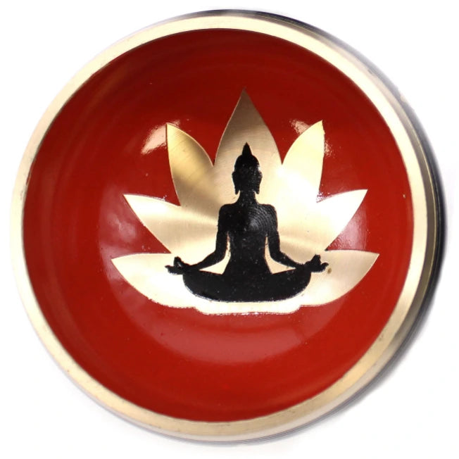 Campana Tibetana set-Buddha-Nera 10.7 cm-Pleyas