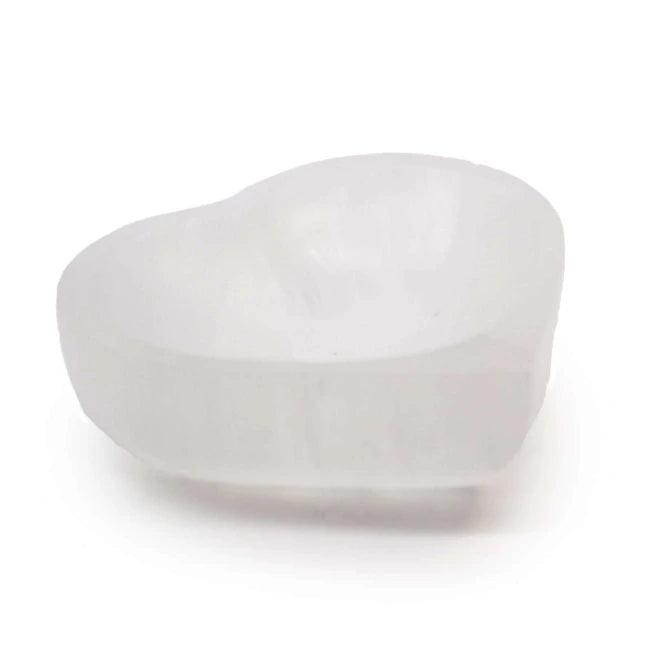 Ciotola Selenite Cuore 10 cm-Pleyas