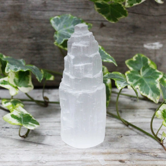 Torre in Selenite 10 cm - Pleyas