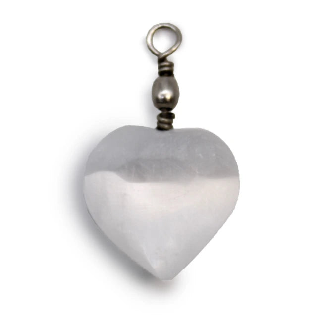 Pendente in Selenite Cuore - Pleyas