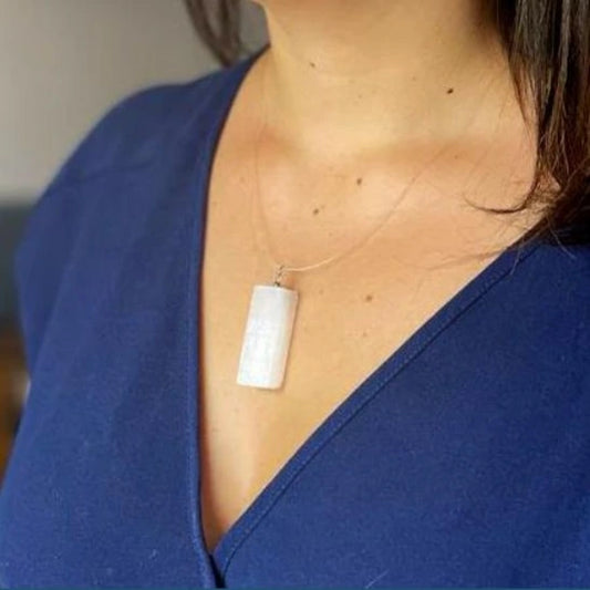 Pendente in Selenite naturale - Pleyas