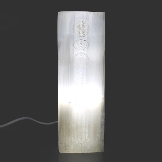 Lampada Selenite 25cm-Chakra-Pleyas