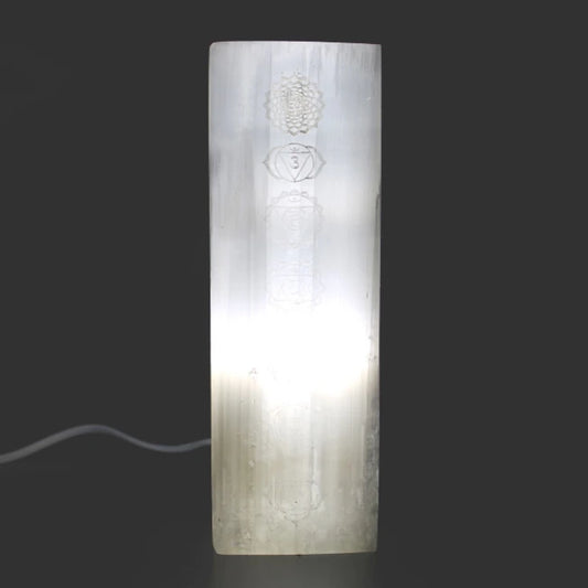 Lampada Selenite 25cm-Chakra-Pleyas