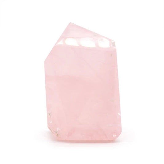 Punta Quarzo Rosa Indiano 6cm Cristallo Amore-Pleyas