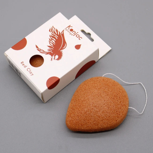 Konjac spugna a Goccia - Argilla Rossa - Ringiovanente  - Pleyas