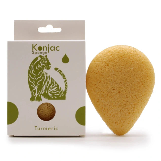 Konjac Spugna facciale - Curcuma - Antirughe - Pleyas