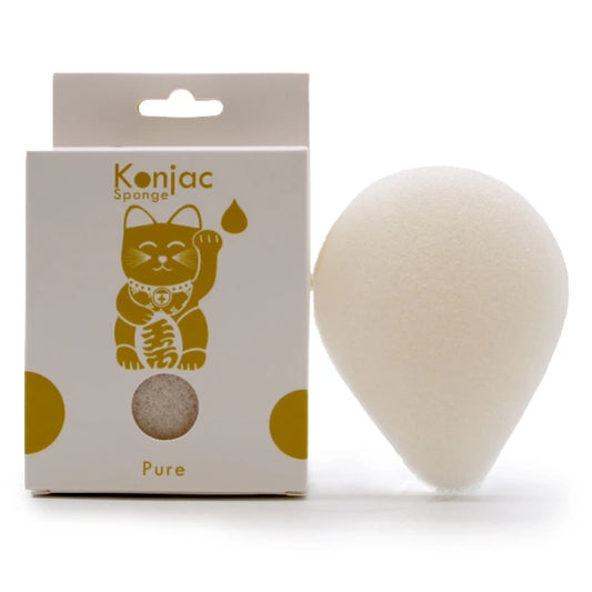 Konjac Spugna facciale - Naturale - Pelle sensibile - Pleyas