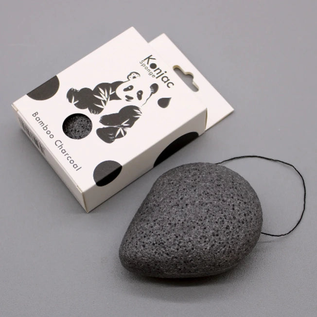 Konjac Spugna facciale Carbone di bambù Antibatterico - Pleyas