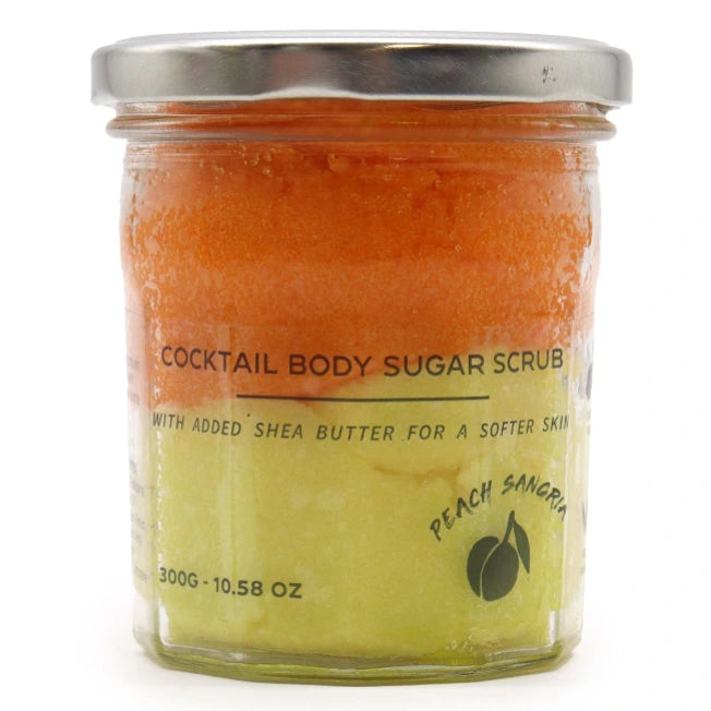 Scrub Corpo Profumato con Zucchero - Sangria alla Pesca- 300g - Pleyas