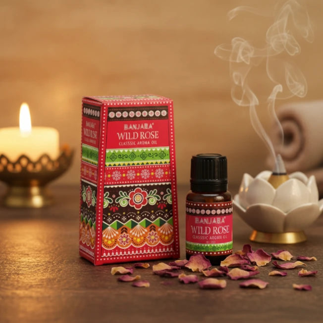 olio fragranza banjara rosa selvatica 10ml-Pleyas