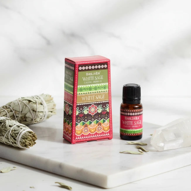 Dettaglio Olio Fragranza Banjara 10ml-Salvia Bianca-Pleyas