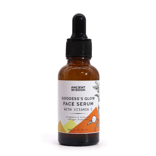 Siero viso concentrato alla Vitamina C in boccetta di vetro scuro con dropper - Pleyas
