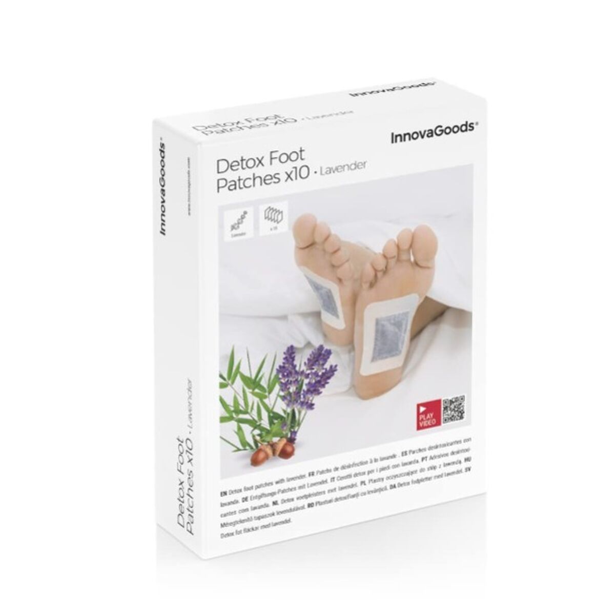 Detox Foot Patches Lavender InnovaGoods 10Units-2