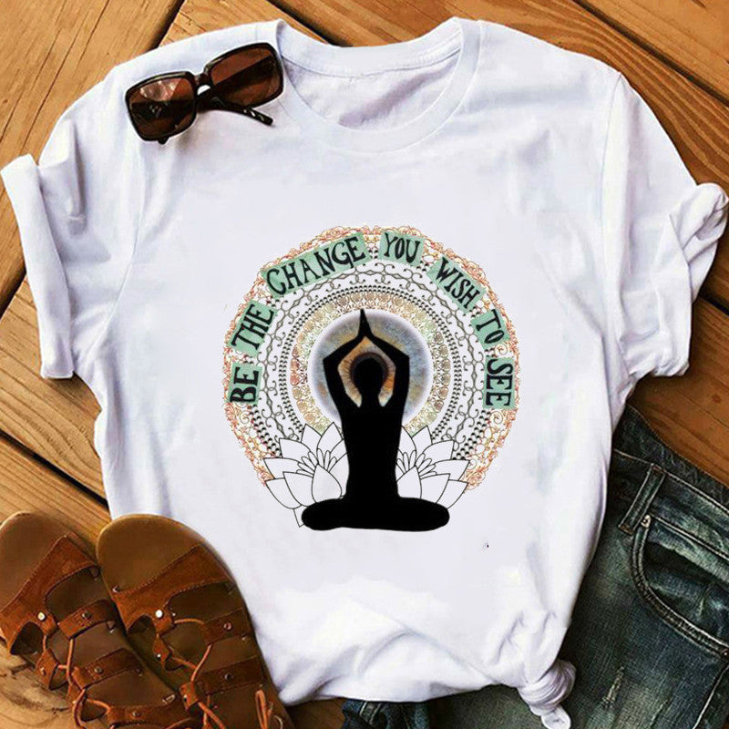 T-Shirt Milk Silk Buddha Dharma - Cotone Poliestere - Pleyas