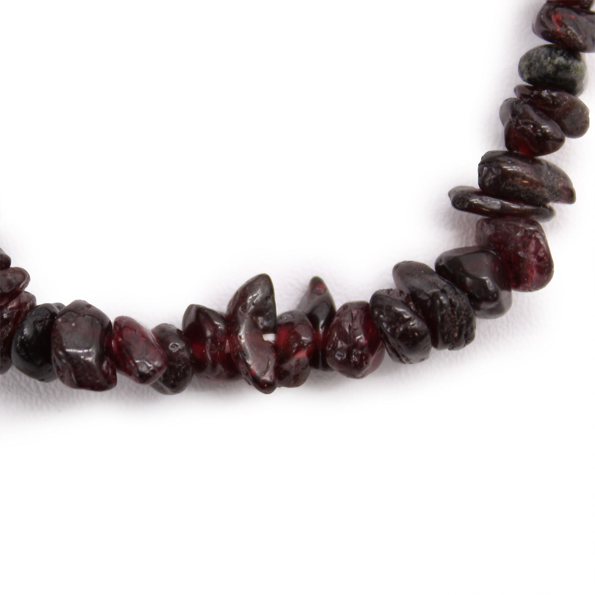 Braccialetto frammenti di pietre preziose-Granato rosso-Pleyas