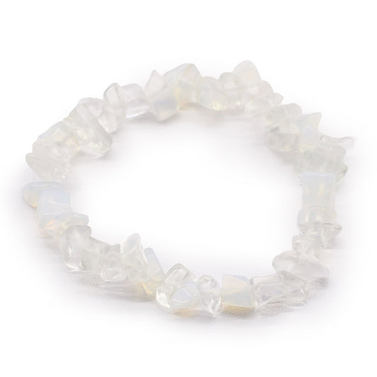 Braccialetto frammenti di pietre preziose-opalite-Pleyas