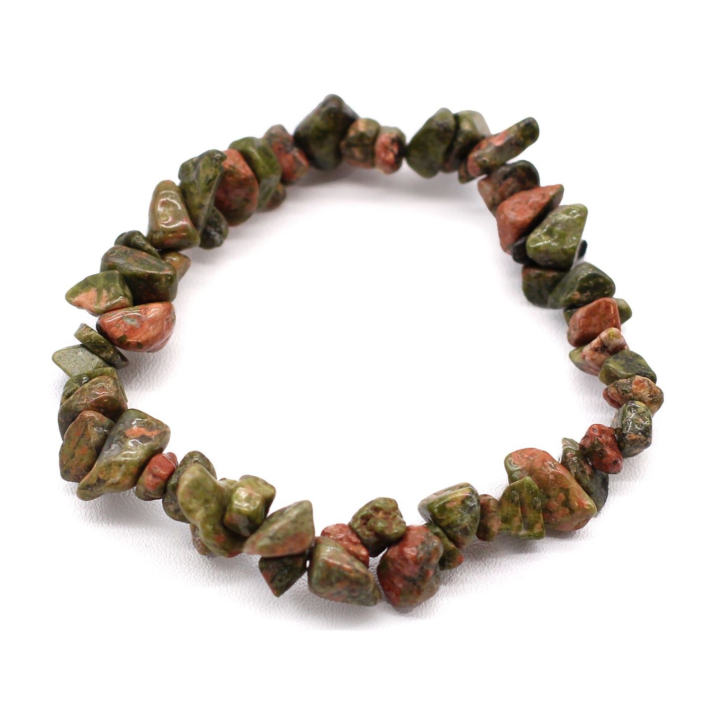 Braccialetto Frammenti di Pietre Preziose - Verde Jasper - Pleyas