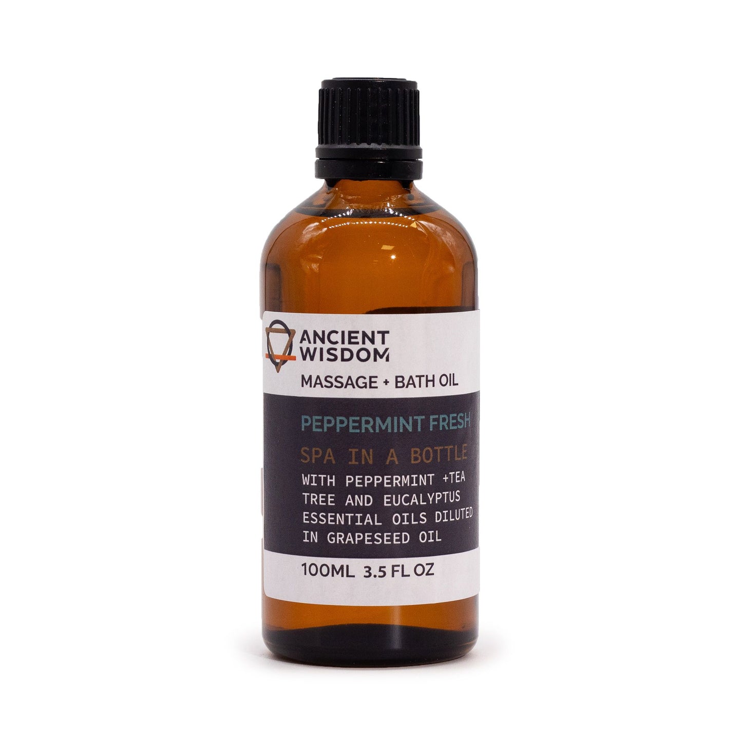 Olio da massaggio Menta fresca 100ml-Pleyas, con oli essenziali di menta per rinfrescare corpo e mente.