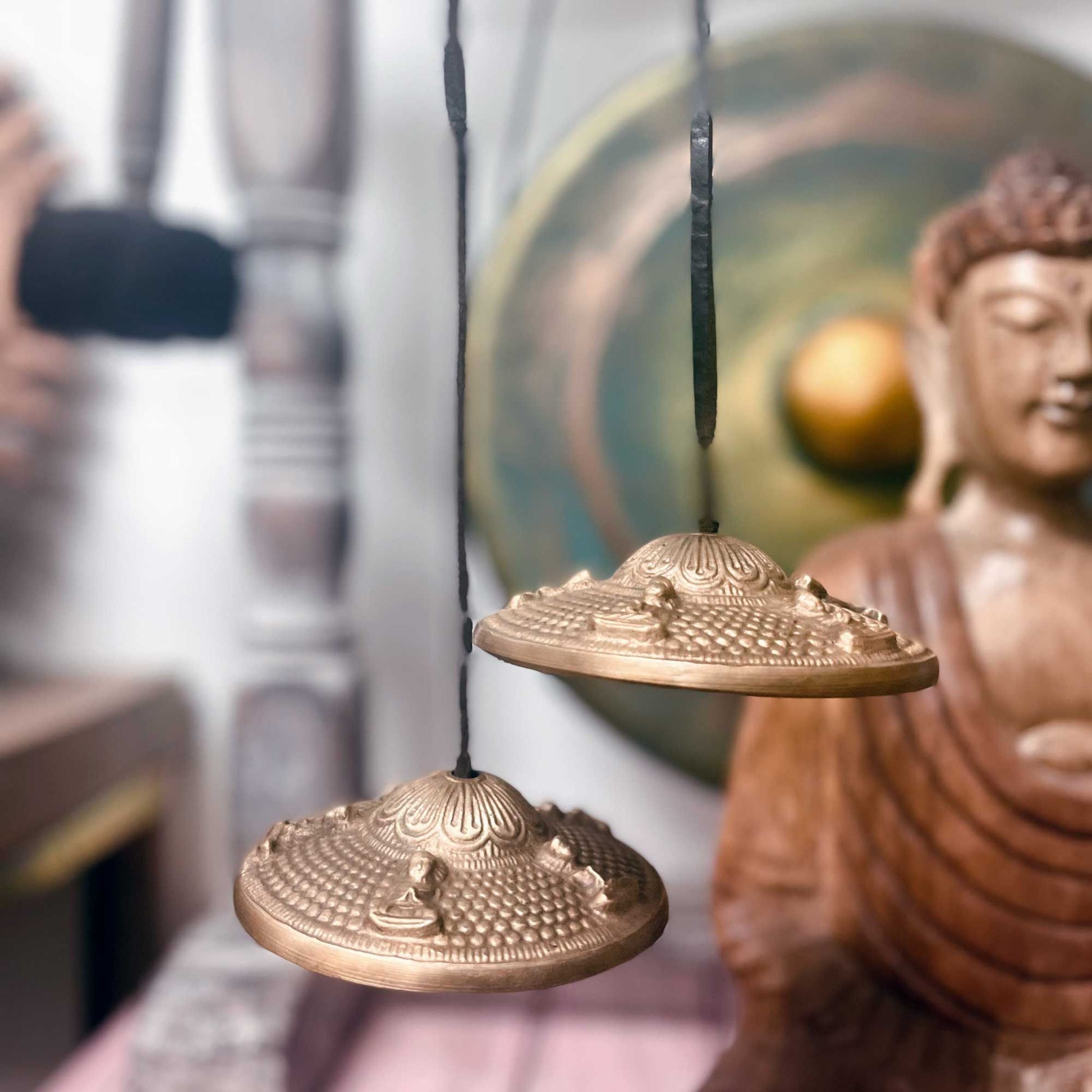 Campane Tibetane Tingsha Sette Chakra 7 cm Pleyas