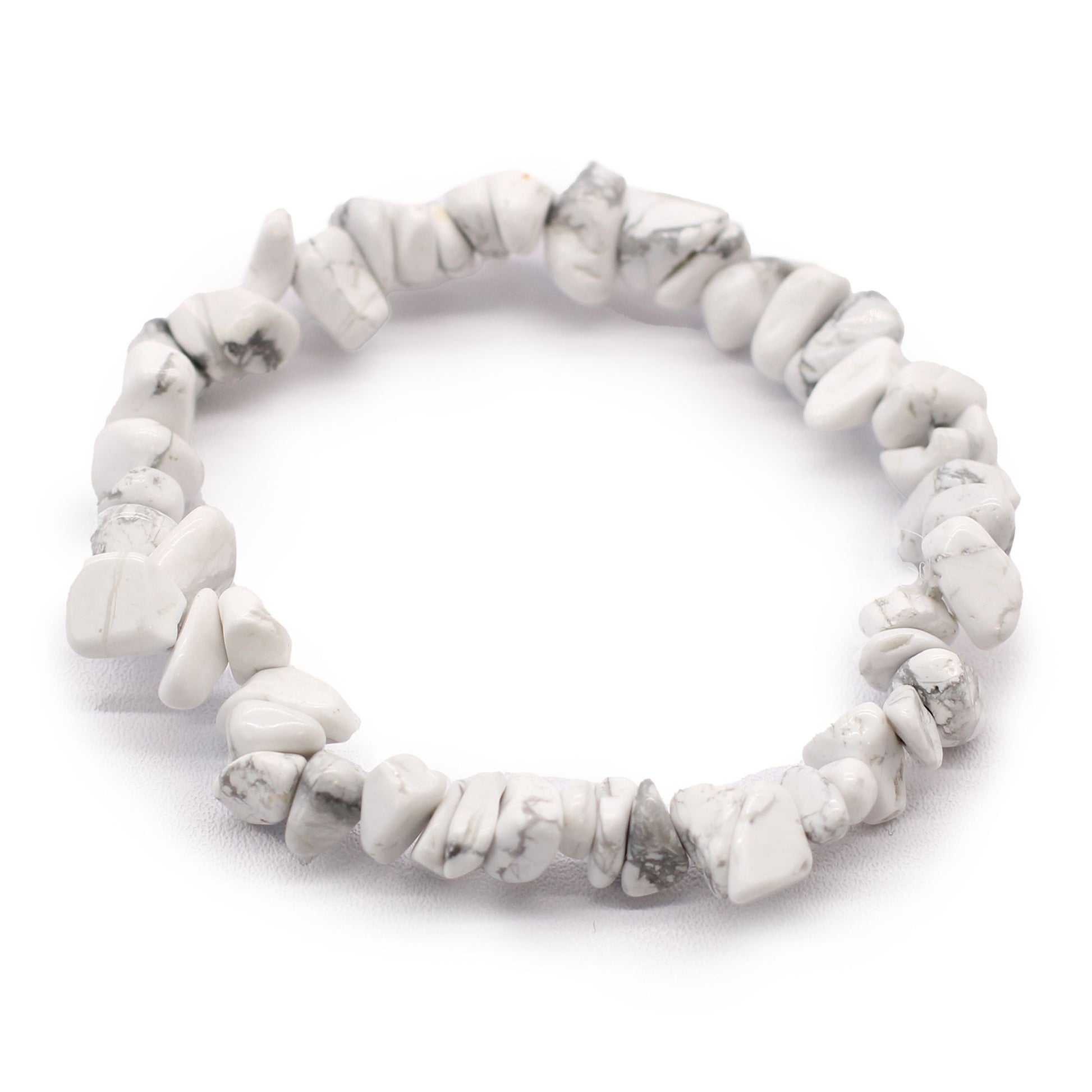 Braccialetto Frammenti di Pietre Preziose-Bianco Jasper-Pleyas