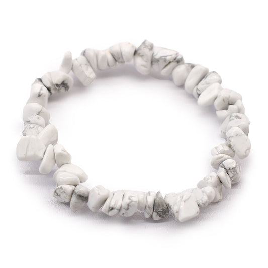 Braccialetto Frammenti di Pietre Preziose-Bianco Jasper-Pleyas