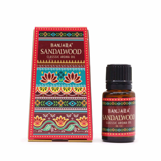 olio fragranza banjara sandalo india 10ml-Pleyas