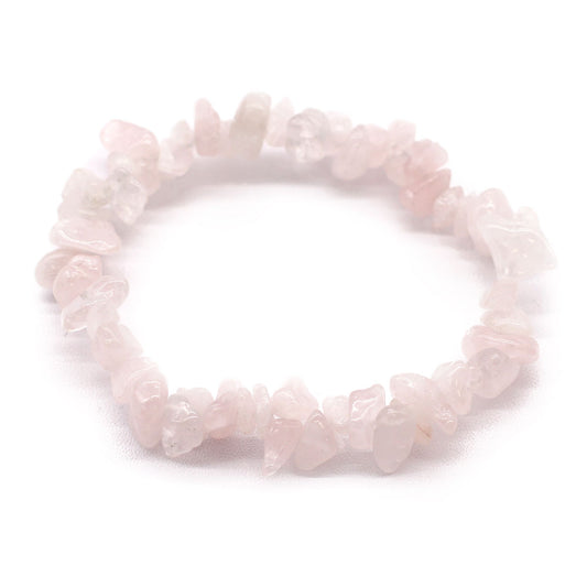 Braccialetto Frammenti pietre preziose Quarzo rosa-Pleyas