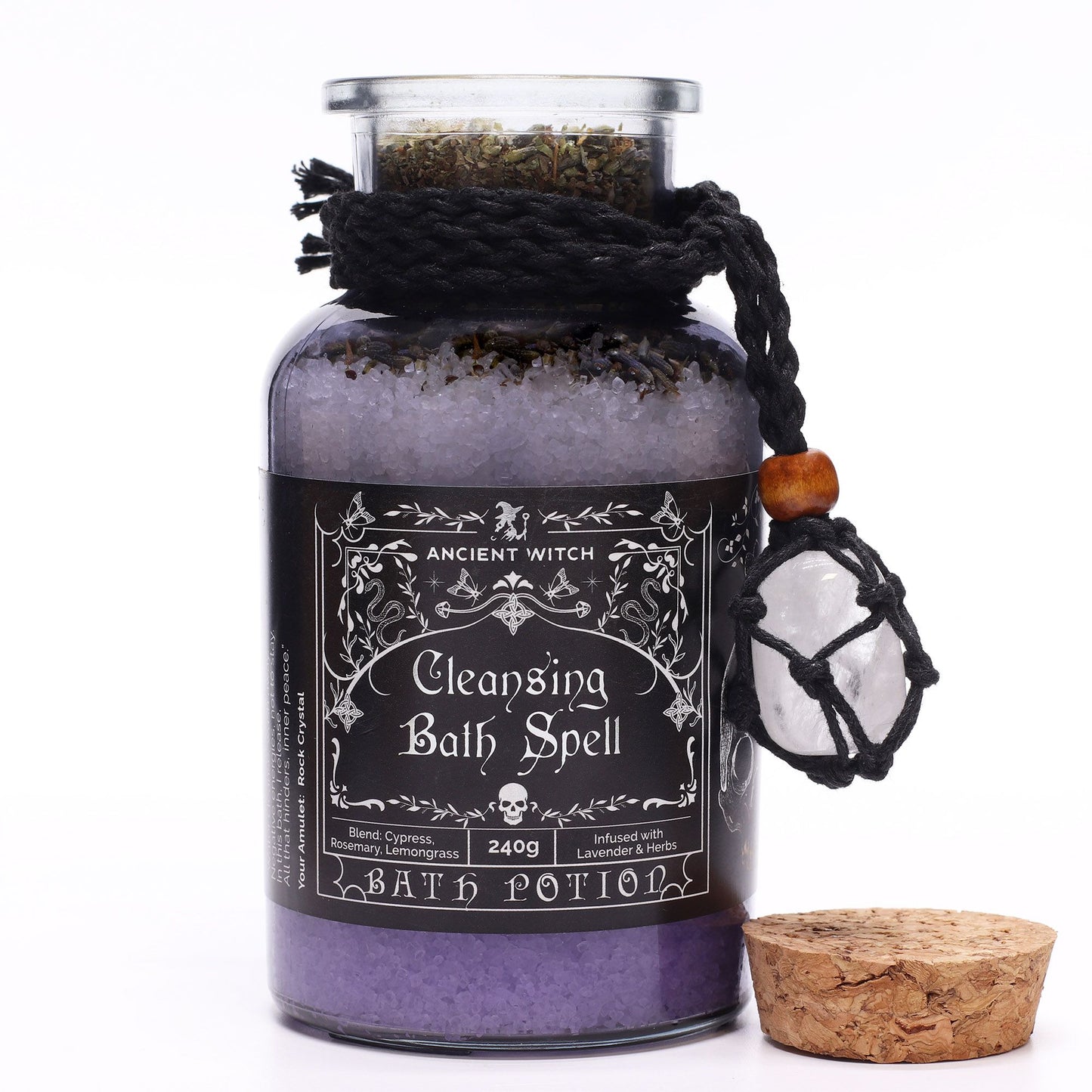 Sacchetto pozione da bagno Magia Antica Purificazione con cristallo di rocca - Pleyas