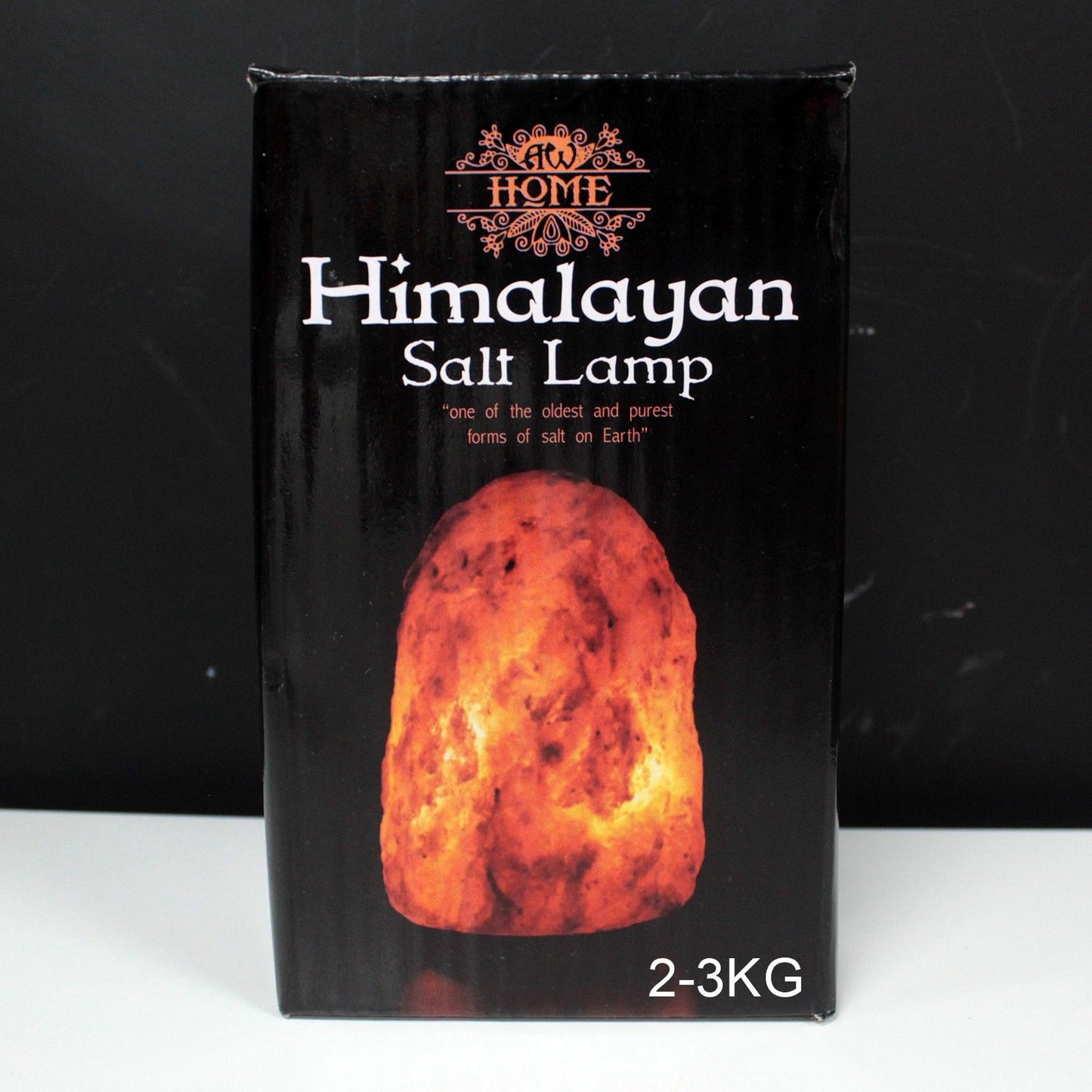 Lampada di sale himalayano 2-3 kg con base e portalampada