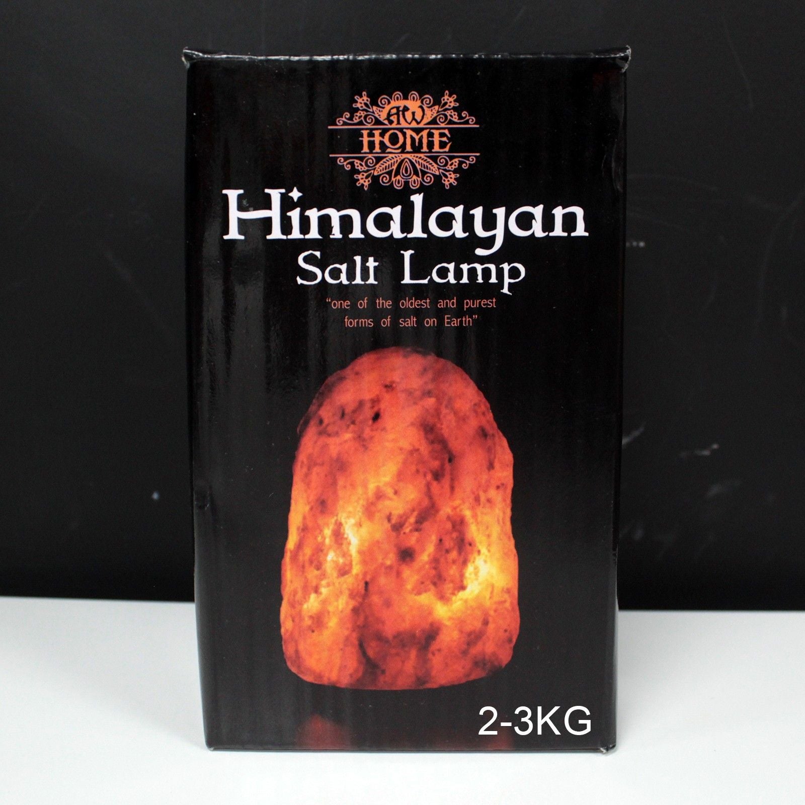 Lampada di sale himalayano 2-3 kg con base e portalampada