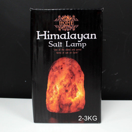 Lampada di sale himalayano 2-3 kg con base e portalampada
