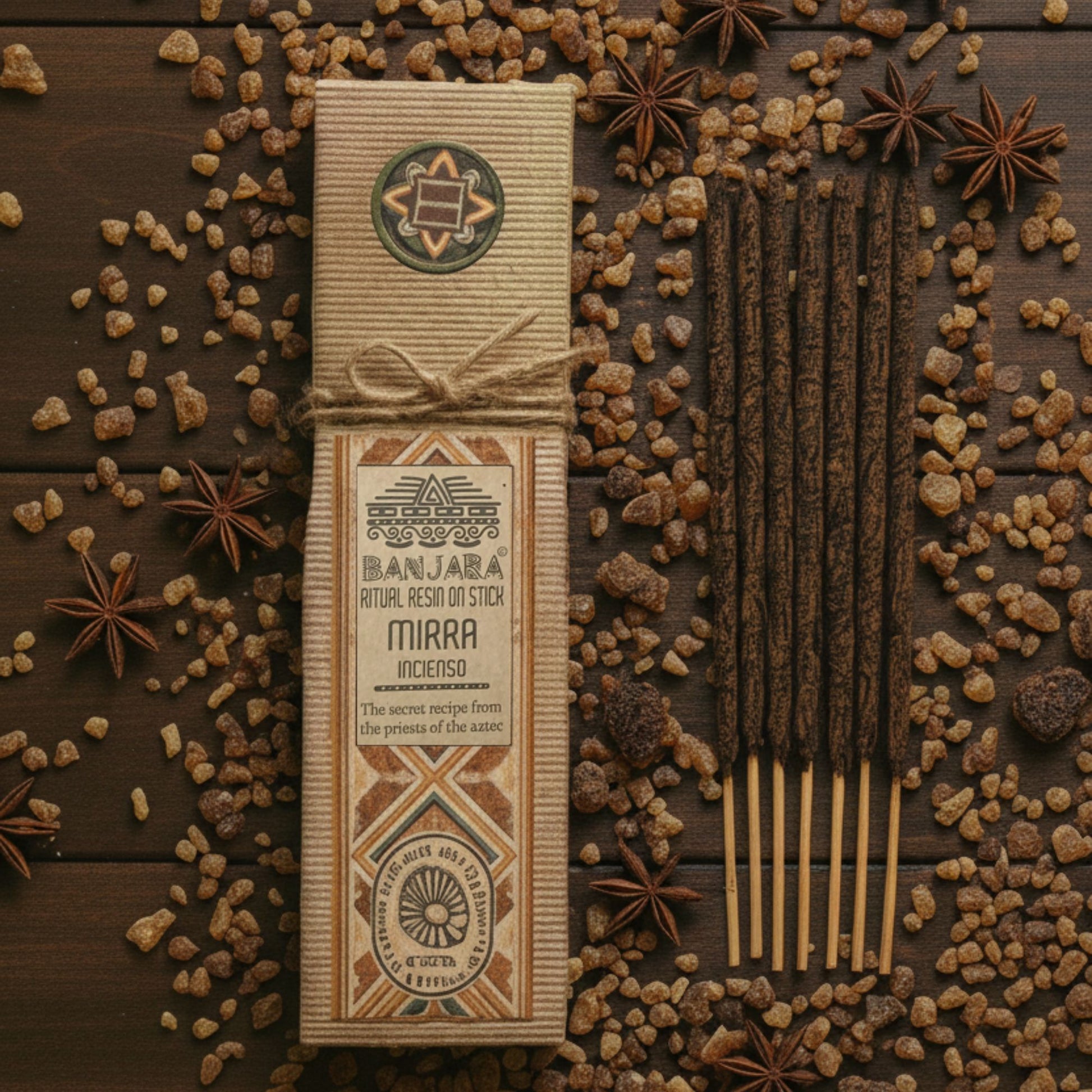 Incenso Resina su Bastoncino Mirra-Pleyas