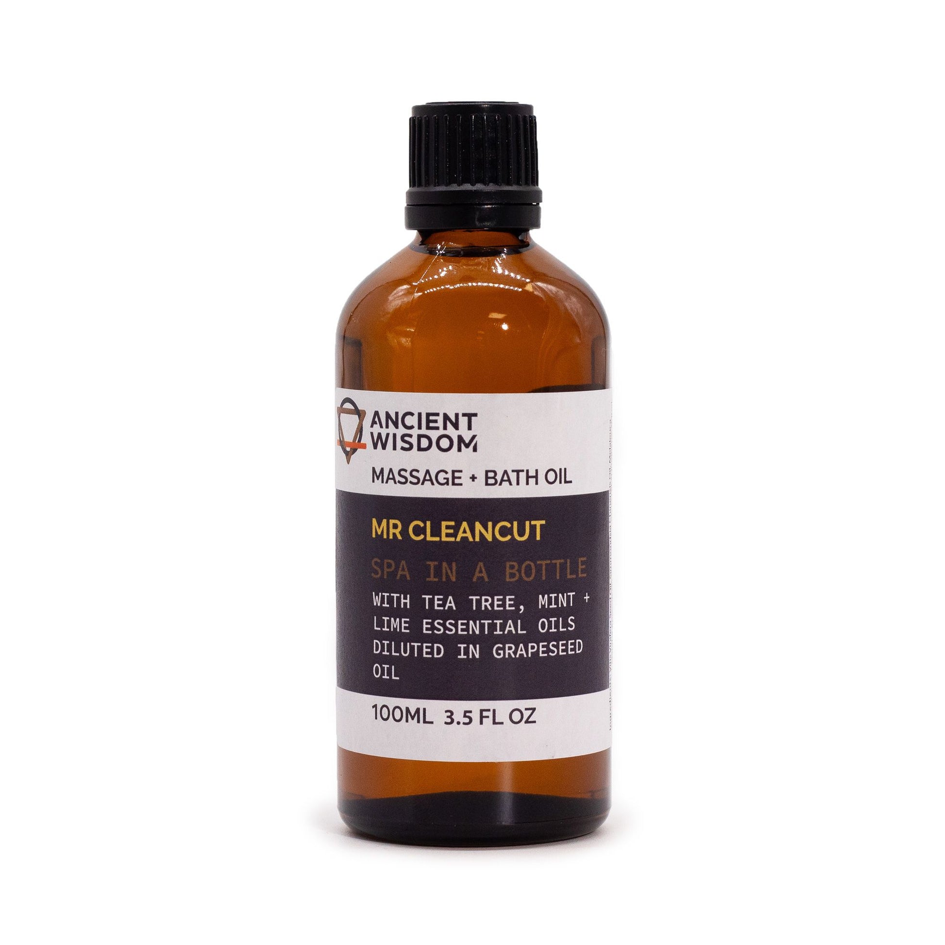 olio massaggio rasatura perfetta 100ml - flacone di olio da bagno Mr Cleancut 100ml con oli essenziali