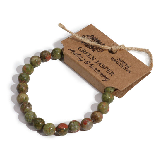 Bracciale energetico verde Jasper - Pleyas