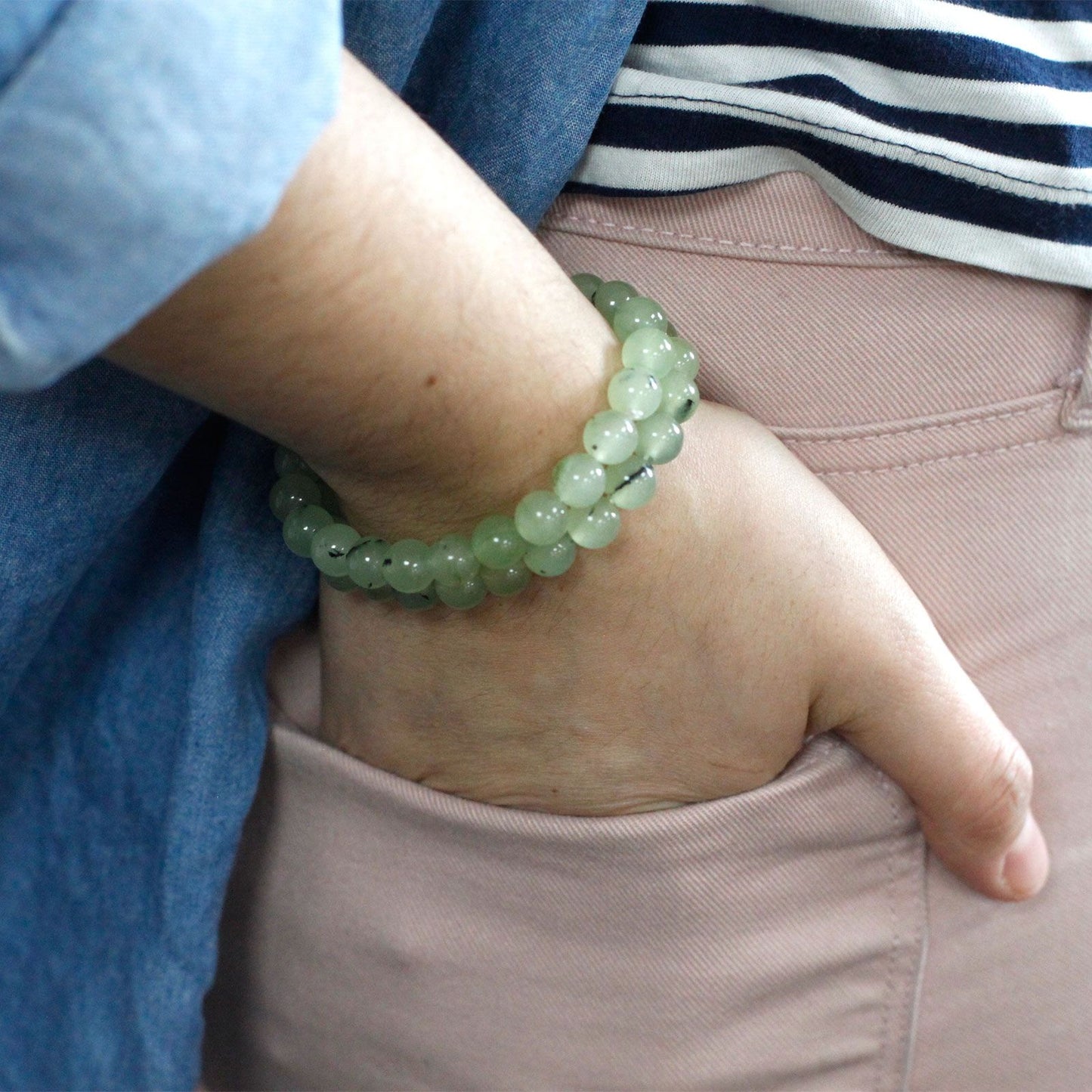 Bracciale energetico - Giada - Pleyas
